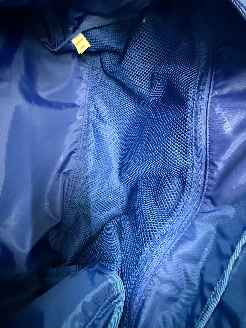 Supreme Royal Blue Cordura Duffel Bag with White Accents